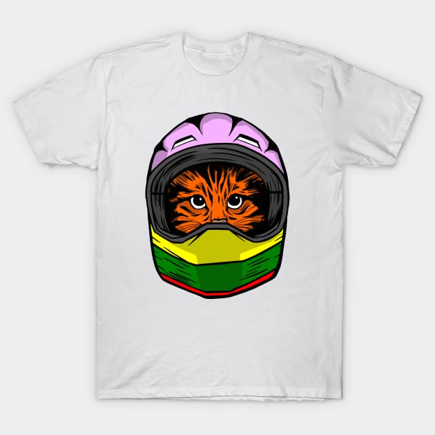 funny cat – Jacques the cat driver T-Shirt by LiveForever